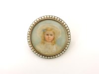 Lot 54 - Two miniature portraits of Mrs Frost and a girl