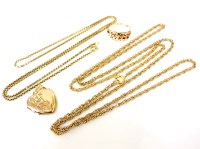 Lot 25 - Two gold chains