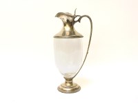 Lot 93 - A modern Aspreys silver mounted glass claret jug