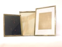 Lot 115 - A pair of silver photo frames