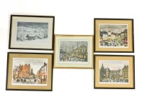 Lot 330 - George Cunningham
Five limited edition coloured prints
'London Road'; Fitzalan Square'; 'Tinsley at Christmas';'Workhouse Green'; 'Two Free Houses'