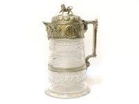 Lot 99 - A Victorian silver plated Claret jug
