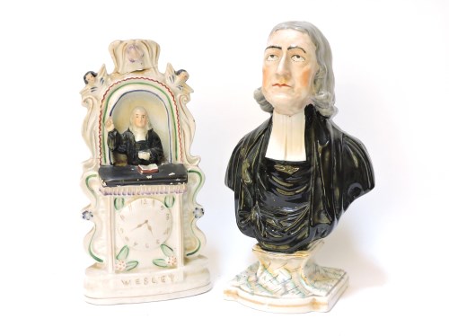 Lot 268 - A Wesley pottery bust