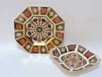 Lot 150 - A Royal Crown Derby octagonal plate