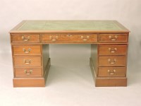 Lot 482 - A modern partners desk