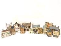 Lot 167 - Box of pottery model houses