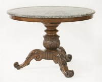 Lot 406 - A Charles X mahogany centre table