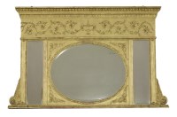 Lot 466 - A gilt gesso overmantel mirror