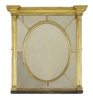 Lot 513 - A giltwood and gesso wall mirror