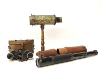 Lot 140 - A two draw telescope