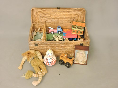 Lot 230 - A basket with old toys