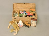 Lot 230A - A basket with old toys