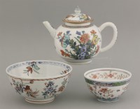 Lot 75 - An English decorated Teapot and Cover