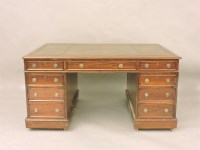 Lot 441 - A George III mahogany partners desk