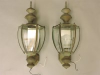 Lot 575 - A pair of 19th century style copper lanterns