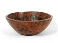 Lot 219 - A turned yew wood bowl