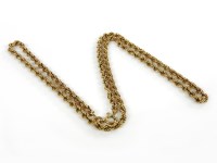 Lot 11 - A 9ct gold rope chain necklace