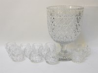 Lot 202 - A Royal Brierley cut glass footed vase