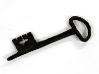 Lot 57 - A large iron key