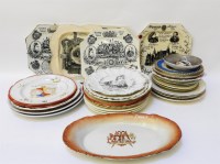 Lot 171 - A collection of Victorian commemorative pottery plates