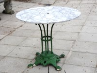 Lot 597 - A Victorian cast iron garden table