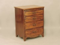 Lot 466A - A George III mahogany dressing chest of small proportions