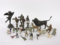 Lot 71 - A late 19th century miniature cold painted bronze
