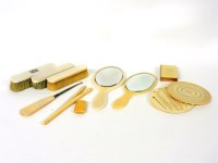 Lot 75 - A 19th century ivory sewing set container