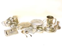 Lot 224 - A collection of mixed silver plate
