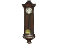 Lot 461A - A Victorian walnut Vienna type wall clock