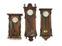 Lot 565A - Three Vienna type wall clocks