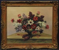 Lot 418 - R.. Cook
STILL LIFE OF FLOWERS IN A VASE
signed