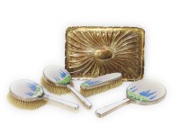 Lot 108 - A silver dressing tray