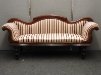 Lot 453 - A late 19th century mahogany framed sofa