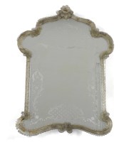 Lot 540 - A Venetian wall mirror