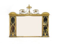 Lot 529 - A Regency gilt wood triple mirror