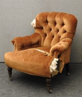 Lot 464 - A late 19th Century button backed easy chair