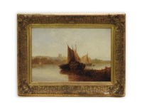 Lot 419 - 19th Century
SAILING VESSELS ALONG A RIVER