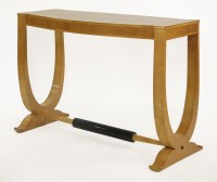 Lot 194 - An Art Deco sycamore console table
