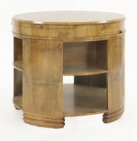 Lot 196 - An Art Deco walnut centre table