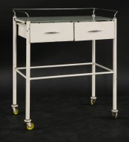 Lot 156 - A painted medical trolley
