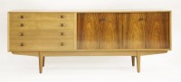 Lot 284 - An oak and Indian rosewood sideboard