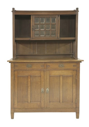 Lot 36 - A German oak dresser