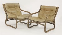 Lot 357 - A pair of Safari armchairs