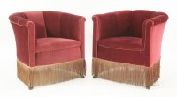Lot 320 - A pair of armchairs