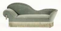 Lot 332 - A Danish turquoise chaise