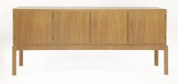 Lot 421 - A Danish teak long sideboard