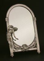 Lot 158 - A WMF silver-plated mirror
