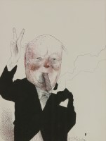 Lot 287 - John Springs (b.1960)
'SIR WINSTON CHURCHILL'
Signed and dated 87/89/90