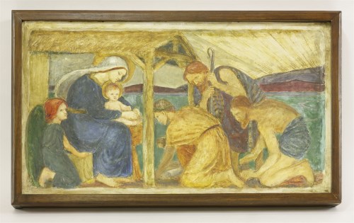 Lot 56 - Ellen Mary Rope (1855-1934)
THE NATIVITY
a polychrome plaster relief